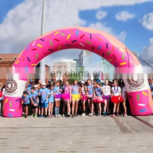 Full Printing Doughnut Candy Advertising Inflatable Event Arch thumbnail-1