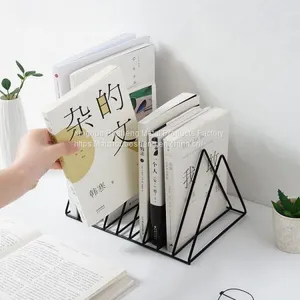 Hot Sale Nordic Style Office School Metal Decorative Book Stand Children Reading Bookends thumbnail-1