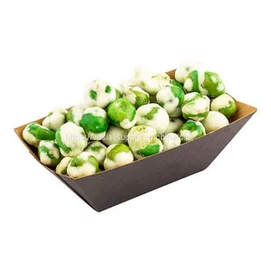 4.2-inch Disposable Paper Food Tray – Black With Kraft Brown Interior Take Out Boat-Perfect for Restaurants, Cafes, and Parties thumbnail-1