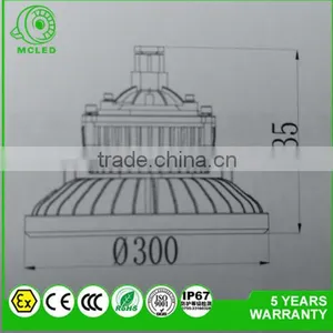 MCLED MF03-100W High Luminance Low Price Bridgelux LED Explosion Proof Light ATEX thumbnail-3