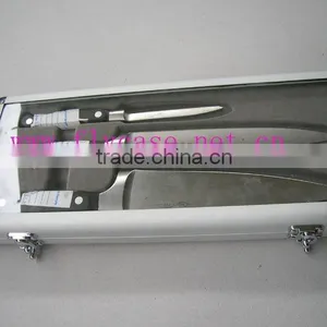 3pcs Stainless Steel Personalized Barbeque Tools in Aluminium Case thumbnail-1