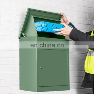 Outdoor Garden Apartment Building Steel Vintage Parcel Paper Post Box Mailbox Mailing Box thumbnail-4