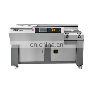 BM600P Cheap Price 420Books/Hour Electricity Heavy Duty A3 Glue Book Binding Machine Glue thumbnail-1