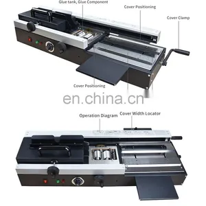 SBM-50D A4 High Quality Glue Binding Machine Binder With Hot Melt Colloidal Particles thumbnail-1