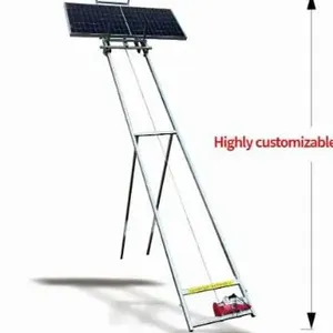 New Solar Panel Ladder Lift Panel Photovoltaic Platform Portable 10M Hoist Shorter Slide With Solar Panel Elevator Ladder Lift thumbnail-5