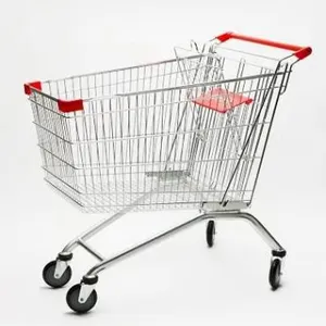 Asian Style Shopping Zinc Plated Trolley With Plastic Accessories thumbnail-4