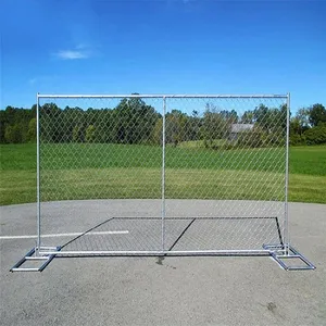 High Quality Galvanized 6X12 Chain Link Temporary Fence Panels for America ECO FRIENDLY thumbnail-2