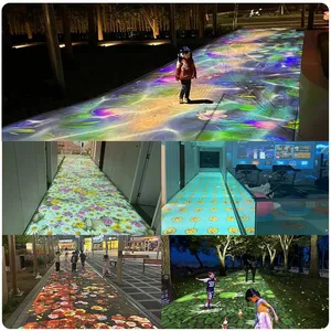 Indoor and Outdoor Ground Interactive Projection, Wall E-banquet Hall, Bar, Scenic Area, Park, Shopping Mall, Exhibition, Hotel 3d Holographic Lighting, Kindergarten, School, Coffee Restaurant Immersive 5d Naked-eye Customized Materials thumbnail-5