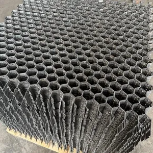 Shelltype Bonding Hole Custom Refractory Refractories Flexible Crimp 1mx1m Hexsteel Tortoise Shell Net thumbnail-1
