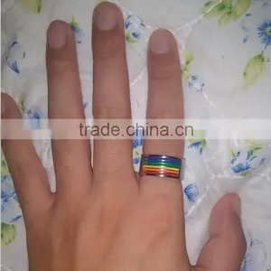 Custom Wholesale Stainless Steel Colorful Ring thumbnail-3