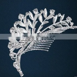 Leaf Crystal Rhinestone Wedding Hair Comb Wholesale Bridal Hair Accessories thumbnail-2
