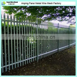 RAL 6005 Green Powder Coating Palisade Security Fencing thumbnail-6