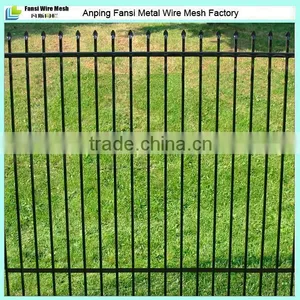 3 Rails Powder Coated Commercial Black Pool Fence for Sale thumbnail-1