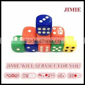 15mm Plastic Normal Dot Dice Different Colored thumbnail-1