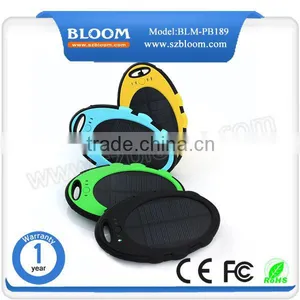 Dual Usb Port 5000mah Mini Portable Charger Solar Energy Power Bank thumbnail-1