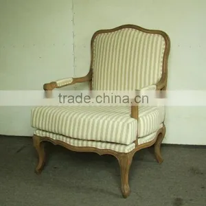 Vintage French Style Reclaimed Wood Popular Sofa Chair thumbnail-1
