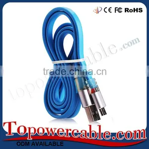 Wholesale Price Premium Short Micro USB Flat Data Cables With LED Light thumbnail-4
