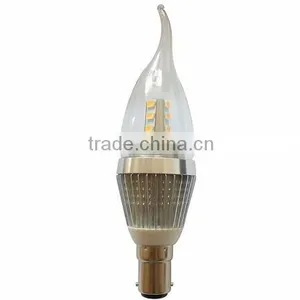 Good Quality White/warm White AC85V-265V E12 B22 Tail Light Led Candle Bulb thumbnail-3