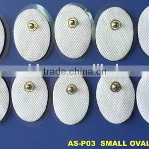 Small Oval Reusable TENS/EMS Unit Electrode Pads thumbnail-1