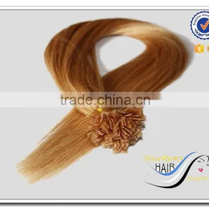 Wholesale 100% Human Keratin Hair Silky Straight Flat Tip Hair Extension thumbnail-1