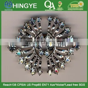 New Design Bling Rhinestone Brooches for Ladies Sweater - BR1412004 thumbnail-1