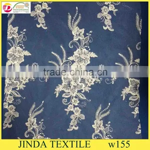2015 High Quality Embroidery Wonderful Style French Lace Fabric for Wedding Dress thumbnail-1