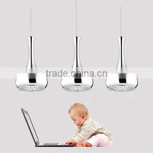 2016 New 9W 12W Plated Silver LED Pendant Light Color Vase Dining Room Creative LED Droplights thumbnail-1