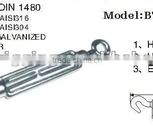 European Stainless Steel AISI 316 Manufacture Heavy Duty Construction Turnbuckle Fastenter DIN1480 thumbnail-3