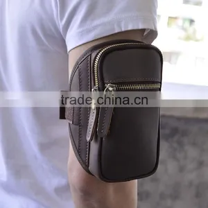 Fashion Leisure Genuine Leather Retro Arm Bag for Running or Fitness thumbnail-2