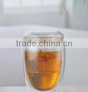 2016 Wholesale Promotion Cheap Borosilicate Visual Effected Double Wall Glass Coffee Cup thumbnail-1