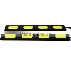 New 2X Car 4 LED COB DRL Driving Daytime Running Day DRL LED Light Head Lamp Super White thumbnail-2