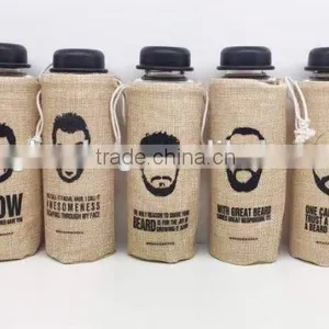 Eco-friendly Single Bottle Jute Drawstring Bag thumbnail-1