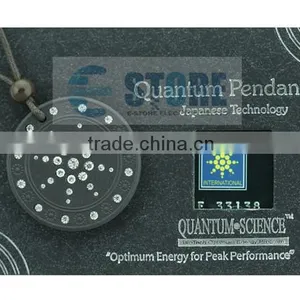 Super Star Design Lava Stone Japanese Quantum Scalar Energy Pendant With Authenticity Card and Chain thumbnail-2