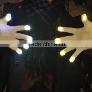 LED Black ,white Gloves,mix Color Light thumbnail-2