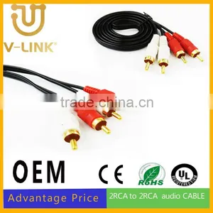 Manufacture Price Gold Plated RCA Cable With Audio Data Transmission thumbnail-1