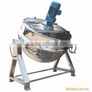Sugar Cooking Pot Adhesive Reactor Tilting Jacketed Boiling Mixing Kettle thumbnail-2