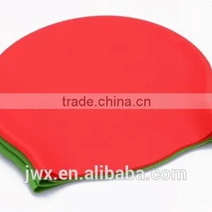 Red Silica Gel Swimming Cap Water-proof Swimming Pool Swimming Cap thumbnail-4