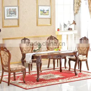 Solid Wood Carving Furniture Solid Wood Carved Dining Chair thumbnail-6