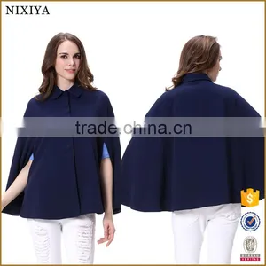 Cape Fashion Black Coat for Women in Guangzhou thumbnail-1