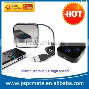Computer Led Logo 4 Port Usb Hub With Mirror as Promotional Gift thumbnail-1