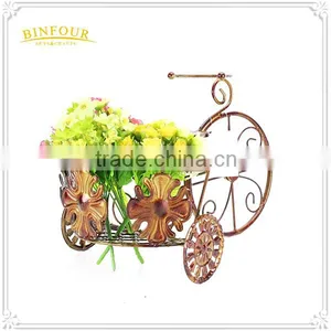 Antique Garden Bike Planter Metal Bicycle Flower Pot thumbnail-4