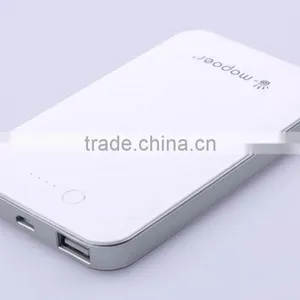 High Real Capacity External Battery Charger With LED Hand Lamp for Smart Phone of 8000mAh thumbnail-1