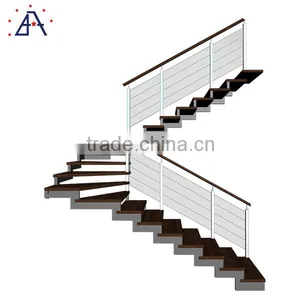 8ft.x36 In. Silver Anodized Aluminum Railing System thumbnail-2