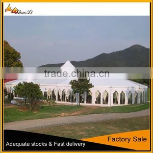 High Peak Luxury White PVC Aluminum Tents for Sale With Lining Decoration thumbnail-1
