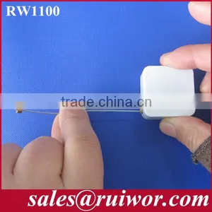 Square Retractable Anti Theft Reel for Retail Product Positioning Install by 3M Tape thumbnail-1