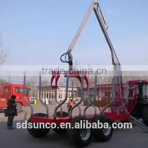 ZM Series Log Trailer Crane ZM12006,Timber Trailer With Crane,Tractor Mounted Model((1 Ton,3 Ton,5 Ton,8 Ton,10ton,12 Ton) ) thumbnail-4