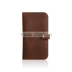 New Fashion Luxury First Layer Genuine Leather Mobile Phone Case for IPhone 6 Wallet Case thumbnail-1