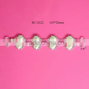 Stock Hot Selling Factory Price Rhinestone Connector for Headband/hairwear(RC-2022) thumbnail-2