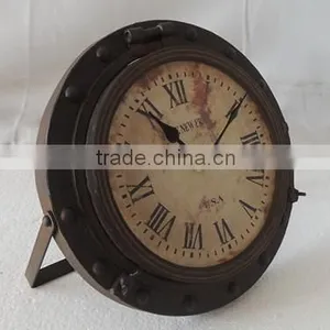 French Cottage Metal Unique Desk Clock thumbnail-1
