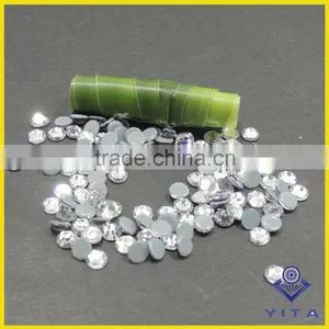 Hight Quality SS30 SS34 White Glass Crystal Hotfix Flat Back Rhinestone Made in China thumbnail-1